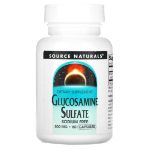 Source Naturals Sulfato de Glicosamina Sem Sódio 500 mg 60 Cápsulas