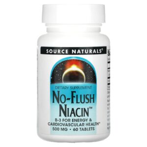 Source Naturals Niacina sem rubor 500 mg 60 comprimidos