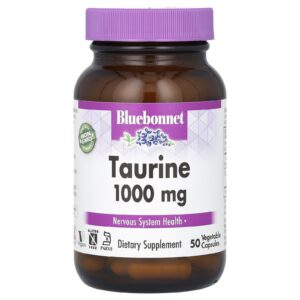 Bluebonnet Nutrition Taurina 1000 mg 50 Cápsulas Vegetais