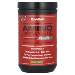 MuscleMeds Amino Decanato Cítricos e Limão 384 g (135 oz)