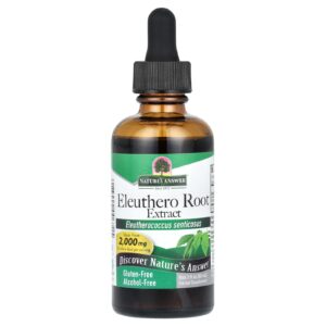 Natures Answer Extrato da Raiz de Ginseng Siberiano Sem Álcool 160 mg 60 ml (2 fl oz)