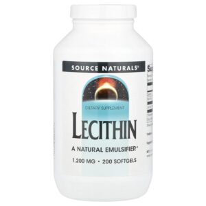Source Naturals Lecitina 1.200 mg 200 Cápsula Gelatinosas