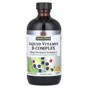 Natures Answer Complexo de Vitaminas B Líquido Tangerina 240 ml (8 fl oz)