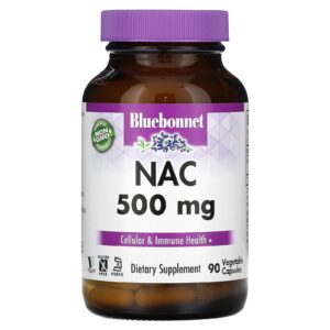 Bluebonnet Nutrition NAC 500 mg 90 Cápsulas Vegetais