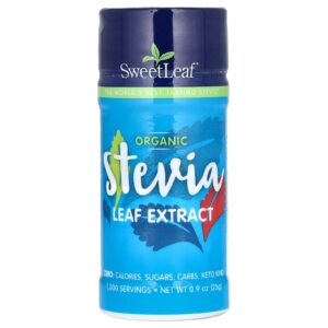 SweetLeaf Stevia Extrato da Folha de Estévia Orgânica 25 g (09 oz)