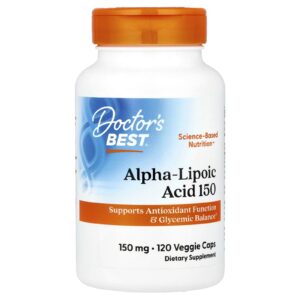 Doctors Best Ácido Tióctico 150 150 mg 120 Cápsulas Vegetais