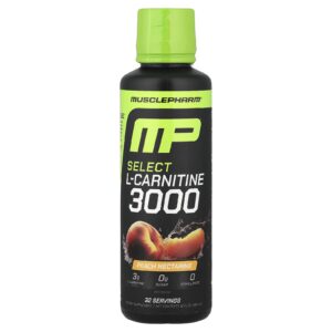 MusclePharm Select L-Carnitine 3000 Pêssego e Nectarina 480 ml (16 fl oz)