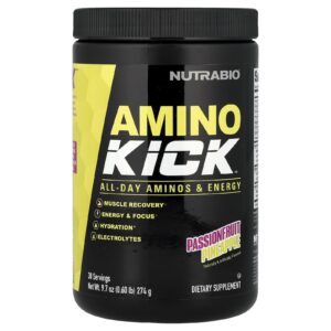 NutraBio Amino Kick™ Abacaxi e Maracujá 274 g (97 oz)