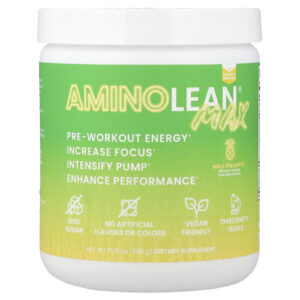 RSP Nutrition AminoLean® Max Energia Pré-Treino Abacaxi Maui 290 g (1021 oz)