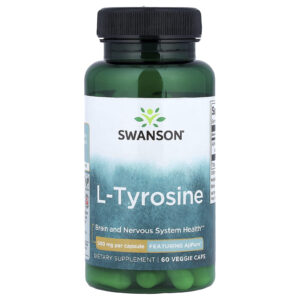 Swanson L-tirosina 500 mg 60 Cápsulas Vegetais