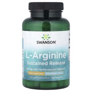 Swanson L-Arginina Liberação Sustentada 1.000 mg 90 Comprimidos
