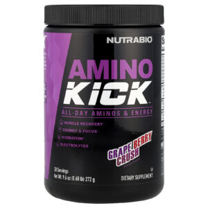 NutraBio Amino Kick™ Mistura de Uva e Frutos Silvestres 272 g (96 oz)