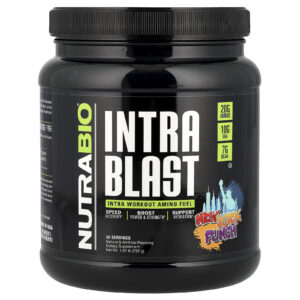 NutraBio Intra Blast Combustível de Aminoácidos durante o Intraexercício Ponche Nova-iorquino 732 g (161 lb)