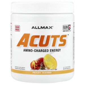 ALLMAX ACUTS™ Energia Carregada de Aminoácidos Pêssego e Manga 210 g (74 oz)