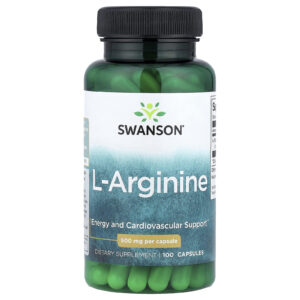 Swanson, L-Arginina, 500 mg, 100 Cápsulas