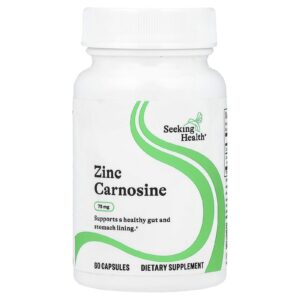 Seeking Health, Zinc Carnosine, 75 mg, 60 Cápsulas