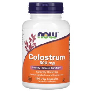 NOW Foods Colostro 500 mg 120 Cápsulas Vegetais