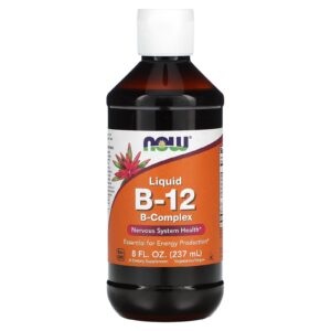 NOW Foods B-12 Complexo-B Líquido 8 fl oz (237 ml)