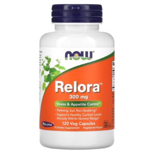 NOW Foods Relora 300 mg 120 Cápsulas Vegetais