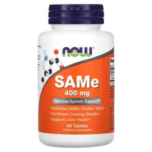 NOW Foods SAMe 400 mg 60 Comprimidos