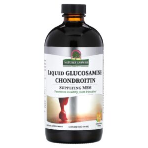 Natures Answer Glicosamina Líquida Condroitina Laranja 480 ml (16 fl oz)