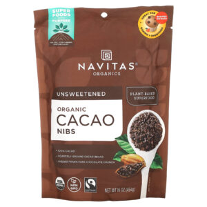 Navitas Organics Nibs de Cacau Orgânico 454 g (16 oz)