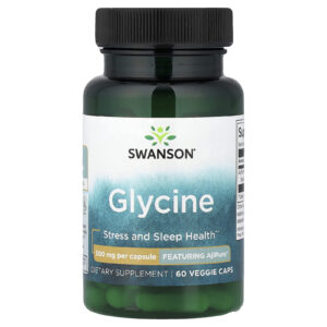 Swanson, Glicina, 500 mg, 60 Cápsulas Vegetais