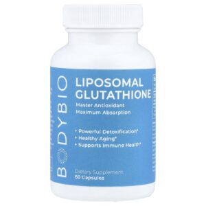 BodyBio, Glutationa Lipossomal, 60 Cápsulas (250 mg por Cápsula)