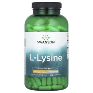 Swanson L-lisina 500 mg 300 Cápsulas