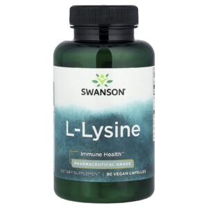 Swanson L-lisina 90 Cápsulas Veganas (500 mg por Cápsula)