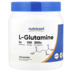 Nutricost L-Glutamina Sem Sabor 500 g (11 lb)
