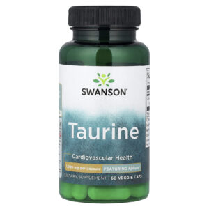 Swanson Taurina 1.000 mg 60 Cápsulas Vegetais
