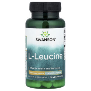Swanson L-Leucina 500 mg 60 Cápsulas Veganas