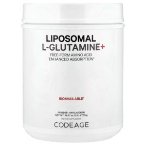 Codeage L-Glutamina+ Lipossomal em Pó Sem Sabor 4725 g (1667 oz)
