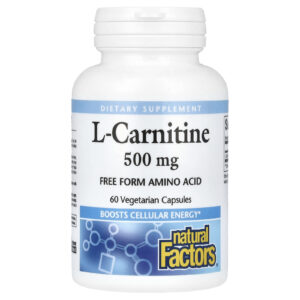 Natural Factors L-Carnitina 500 mg 60 Cápsulas Vegetarianas