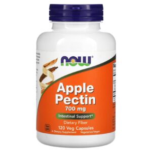 NOW Foods Pectina de Maçã 700 mg 120 Cápsulas Vegetais