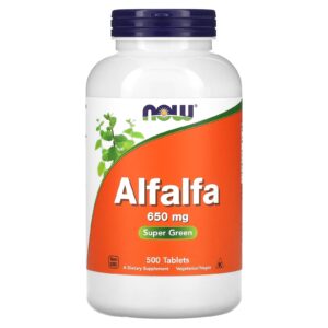 NOW Foods Alfafa 650 mg 500 comprimidos