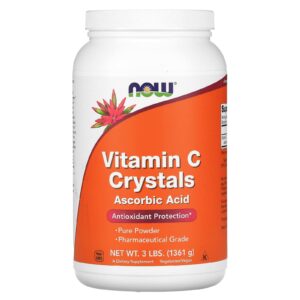 NOW Foods Cristais de vitamina C 3 lbs (1361 g)