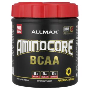 ALLMAX BCAA AMINOCORE™ Abacaxi e Manga 1.035 g (228 lb)