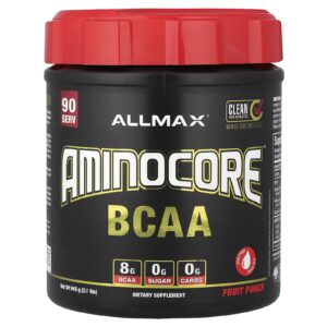 ALLMAX BCAA AMINOCORE™ Ponche de Frutas 945 g (21 lb)