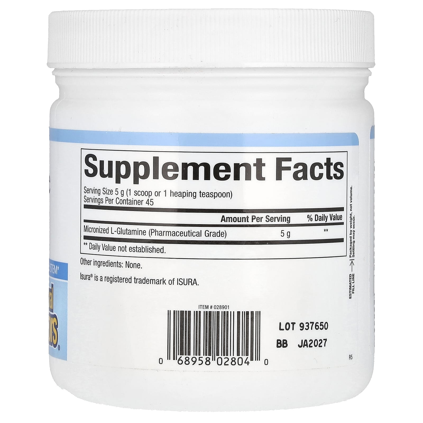 Natural Factors, L-Glutamina Micronizada em Pó, 226 g (8 oz) - Imagem 2