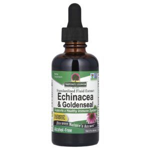 Natures Answer Equinacea e Hydrastis Canadensis Livre de Álcool 1000 mg 2 fl oz (60 ml)