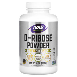 NOW Foods Sports D-Ribose em Pó 227 g (8 oz)