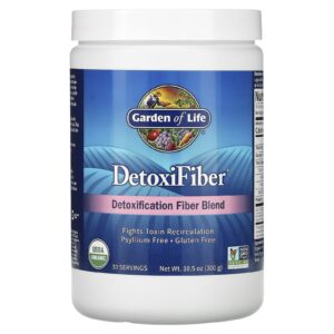 Garden of Life DetoxiFiber Mistura de Fibras de Desintoxicação Especial 300 g (105 oz)