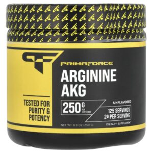 Primaforce, Arginina AKG, Sem Sabor, 250 g (8,9 oz)