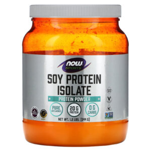 NOW Foods Sports Isolado Proteico de Soja Puro Sem Sabor 544 g (12 lb)