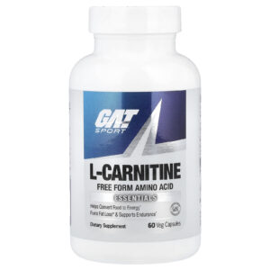 GAT L-Carnitina 60 Cápsulas Vegetais (500 mg por Cápsula)
