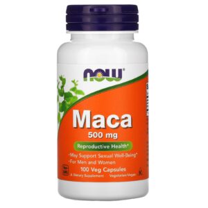 NOW Foods Maca 500 mg 100 Cápsulas Vegetais