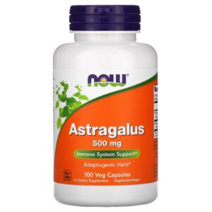 NOW Foods Astrálago 500 mg 100 Cápsulas Vegetais