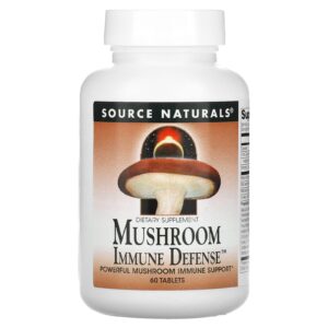 Source Naturals Defesa Imunológica de Cogumelos Complexo de 16 Cogumelos 60 Comprimidos